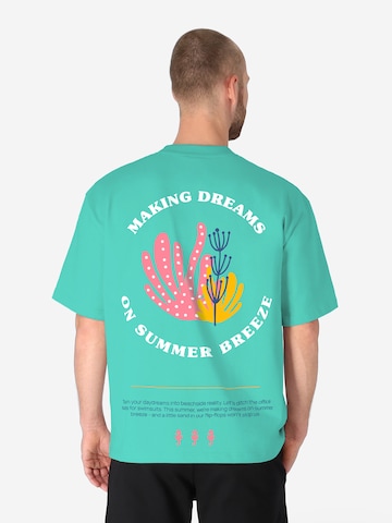 SPITZBUB Shirt 'Making dreams on summer breeze' in Blue