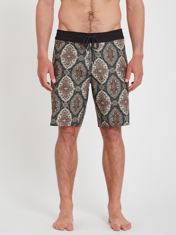 Volcom Board Shorts 'Fuse Stoney' in Black: front