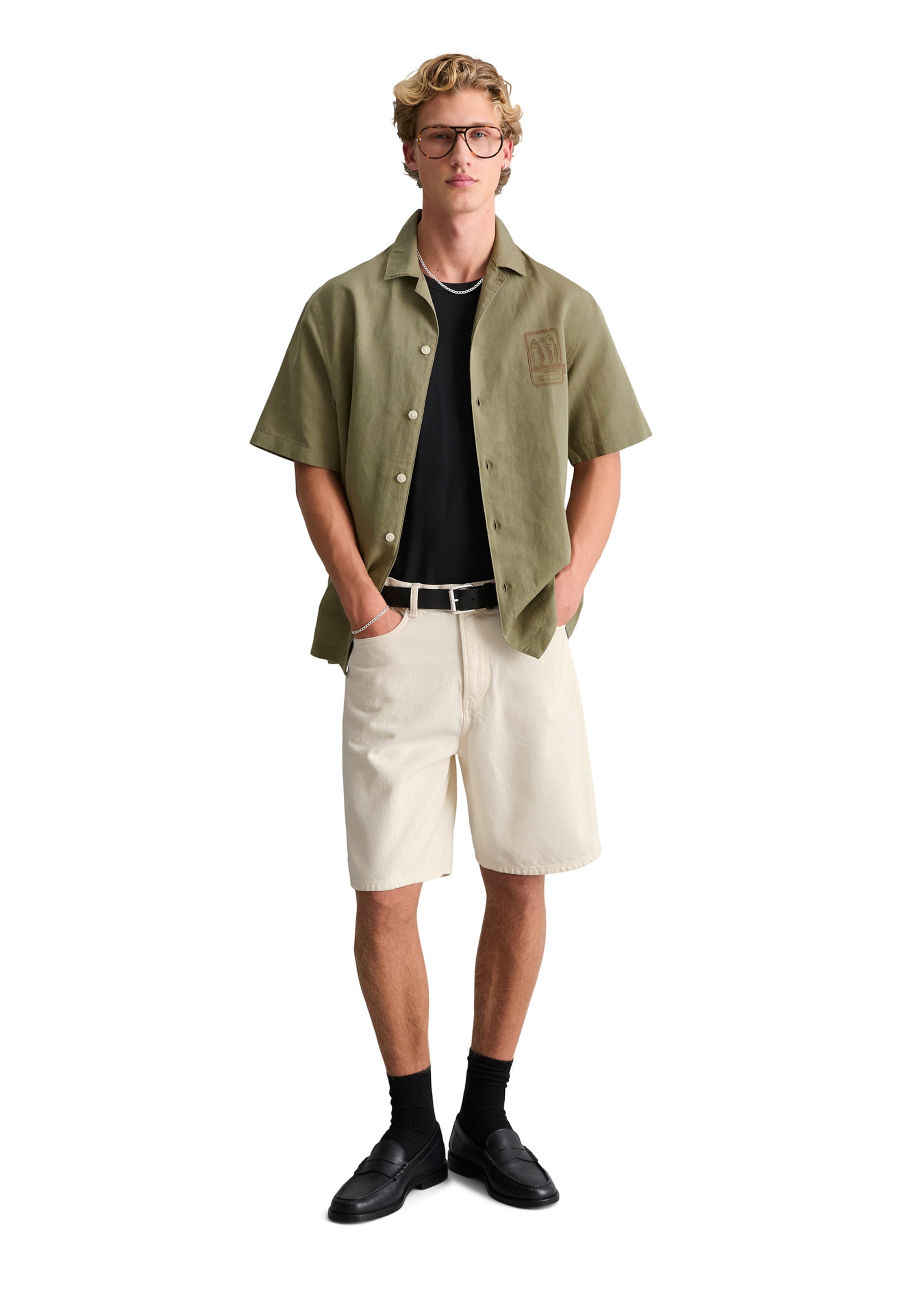 Marc O'Polo DENIM Regular fit Overhemd in Groen