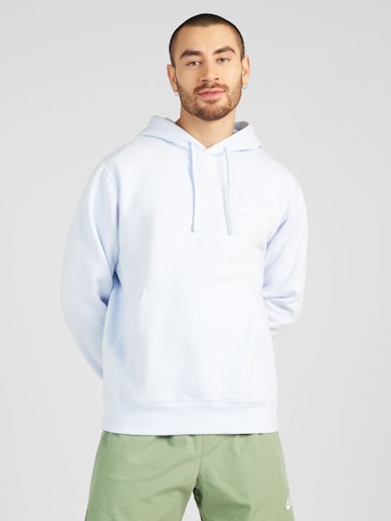 Nike Sportswear Regular fit Sweatshirt 'Club Fleece' i blå: framsida