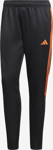 ADIDAS PERFORMANCE Slim fit Workout Pants 'Tiro 23 Club' in Black: front