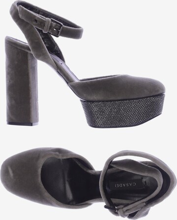 Casadei Sandals & High-Heeled Sandals in 41 in Grey: front