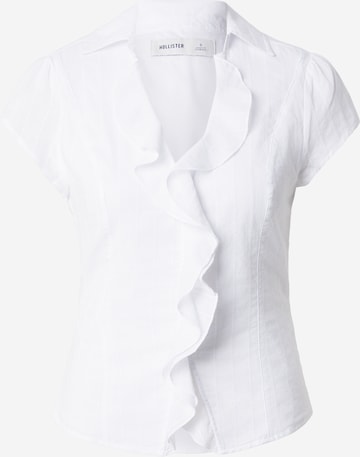 HOLLISTER - Blusa en blanco: frente