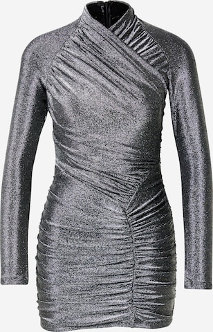 sidabrinė Bardot Suknelė 'EVALINA': priekis