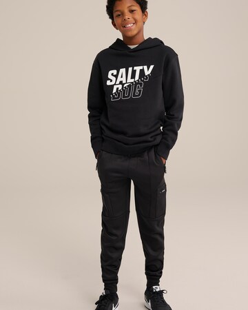 WE Fashion Tapered Trousers in Black