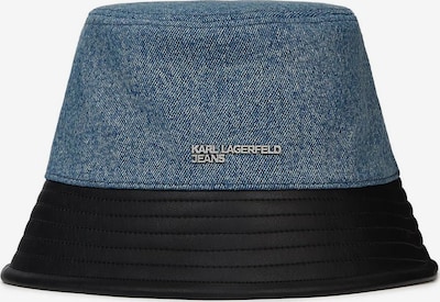 KARL LAGERFELD JEANS Šešir veličine 55-60 u plavi traper / crna, Pregled proizvoda