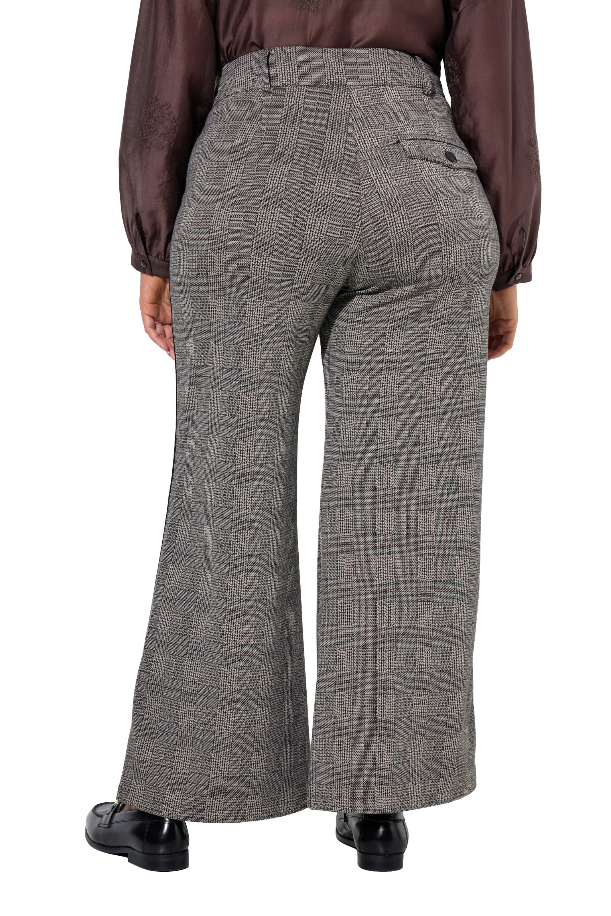 Ulla Popken Wide leg Trousers in Brown