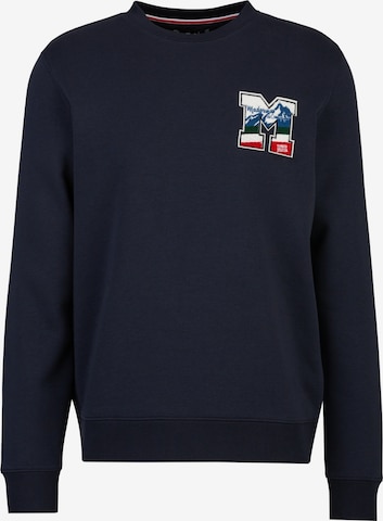 19V69 ITALIASweater majica 'Nico Wintergames' - plava boja: prednji dio