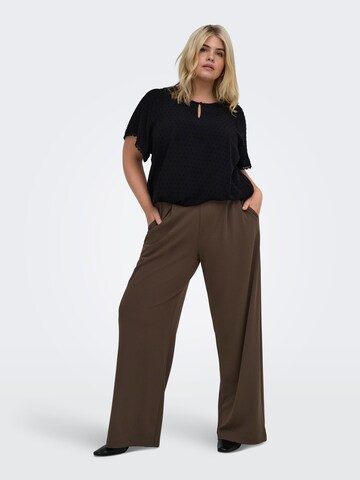 Wide Leg Pantalon à pince 'CARSTILLA' ONLY Carmakoma en marron