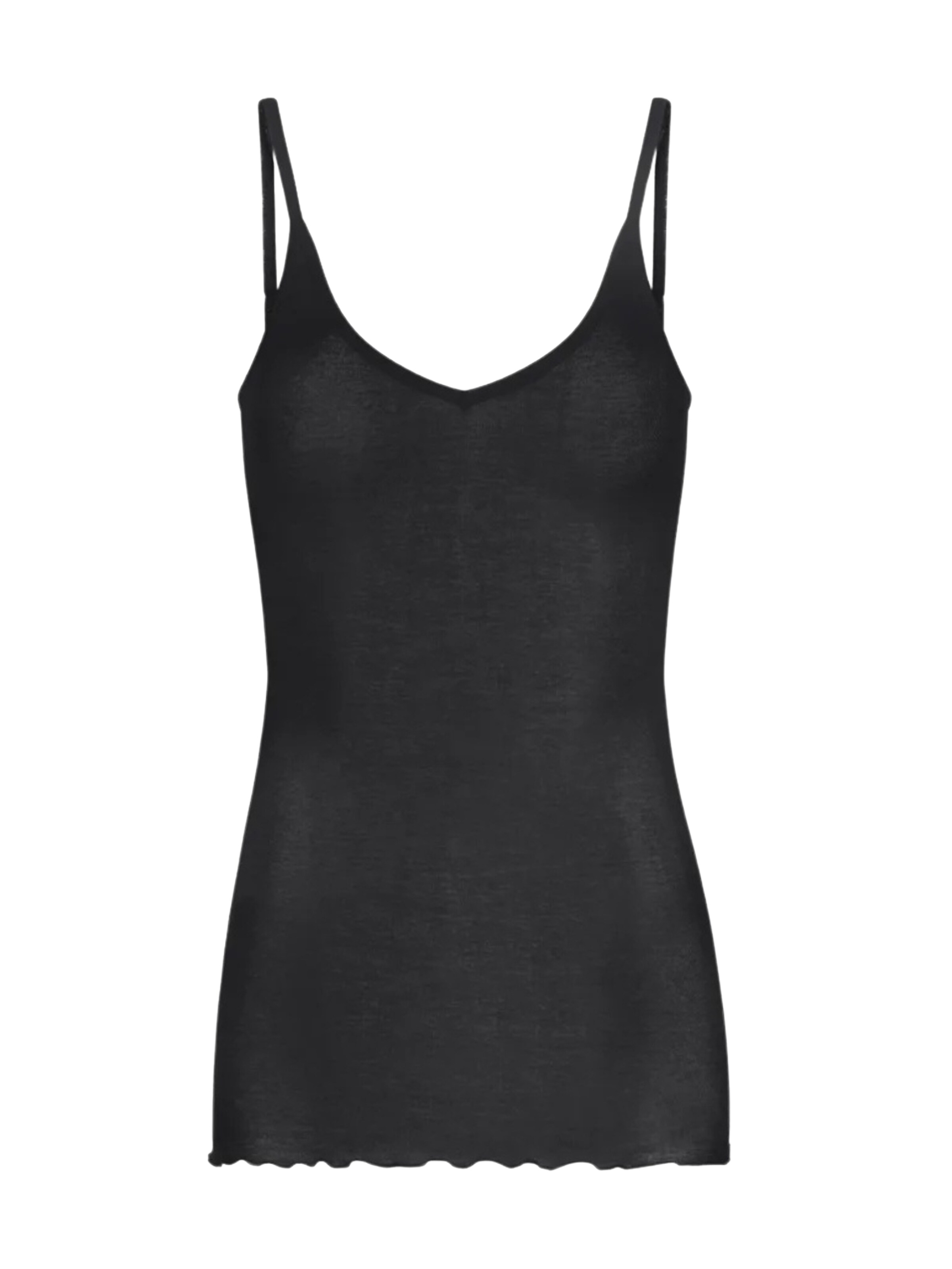 Seamless Basic Top – černá: přední strana