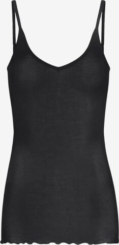 Seamless Basic Top in Schwarz: Vorderseite