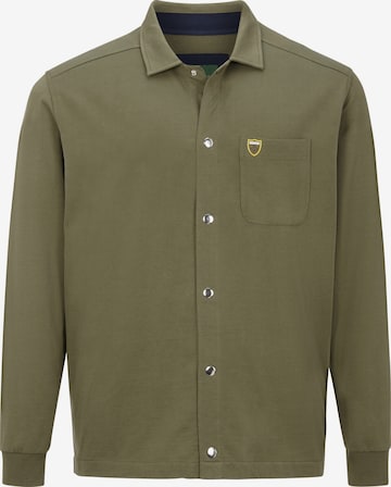 Charles Colby Zip-Up Hoodie 'Duke Gaddo' in Green: front