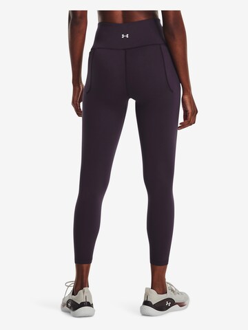 UNDER ARMOUR Skinny Workout Pants 'Meridian' in Purple