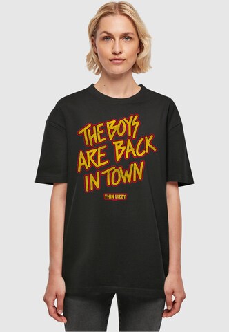 Merchcode Shirt 'Thin Lizzy - The Boys Stacked' in Black: front