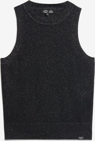 Superdry Knitted Top in Black: front