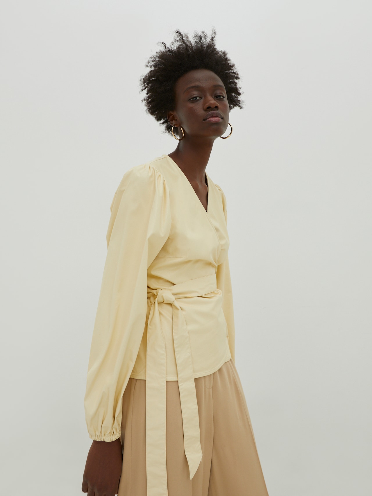 EDITED Producten Blouse 'Papina' Lichtgeel