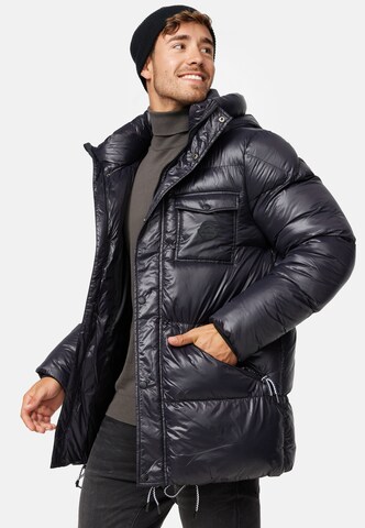 INDICODE JEANS Winter Jacket 'Local' in Black