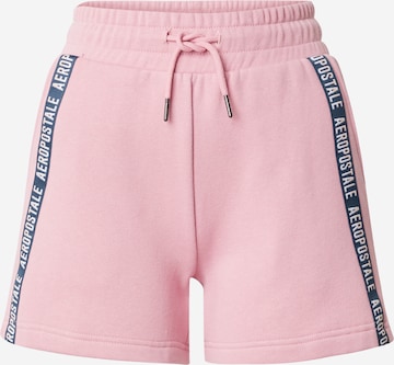 Regular Pantalon AÉROPOSTALE en rose : devant