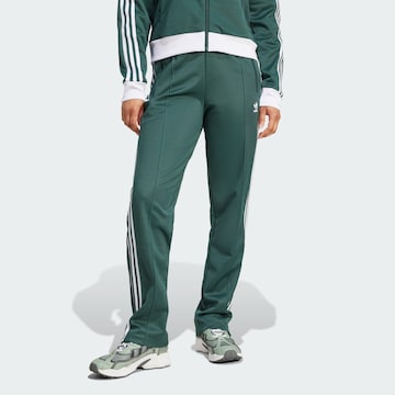 ADIDAS ORIGINALS Regular Trousers 'Beckenbauer' in Green: front