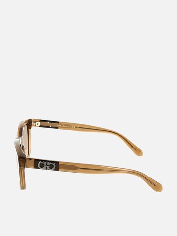 FERRAGAMO Sunglasses 'Ferragamo SF2107S Transparent avio 54/21/145 MAN Sunglasses' in Brown