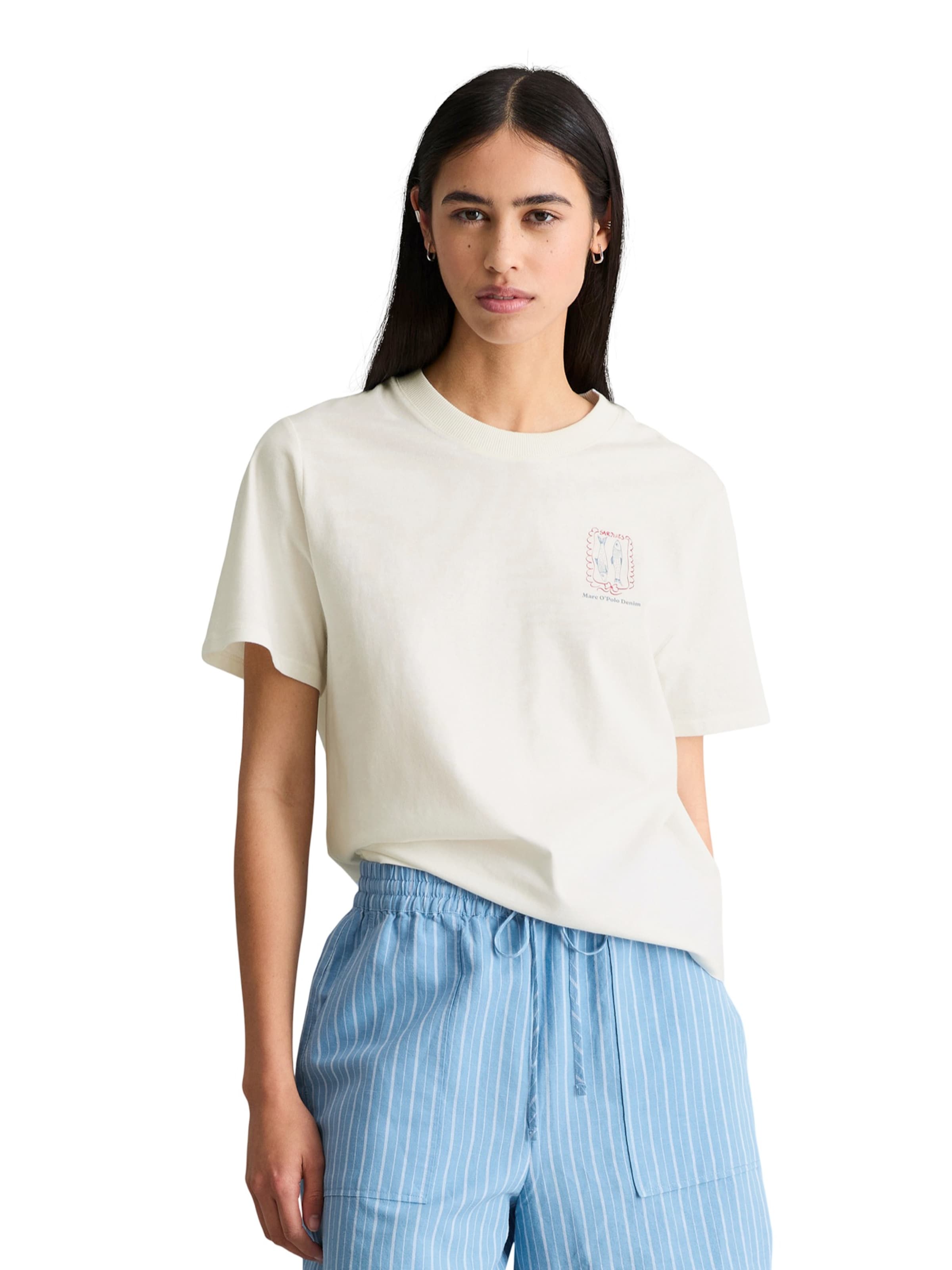 Marc O'Polo DENIMMajica - bijela boja: prednji dio