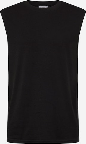 WEEKDAY T-shirt 'Benjamin' i svart: framsida