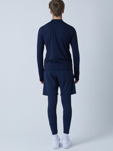 SPORTKIND Performance shirt 'High Neck Long Sleeve Shirt' in Blue