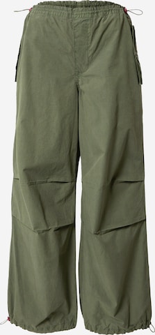 River Island Loose fit Trousers in Green: front