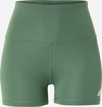 Pantalon de sport ADIDAS SPORTSWEAR en vert : devant