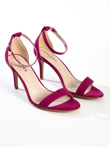 Celena Sandalen met riem 'Celia' in Roze