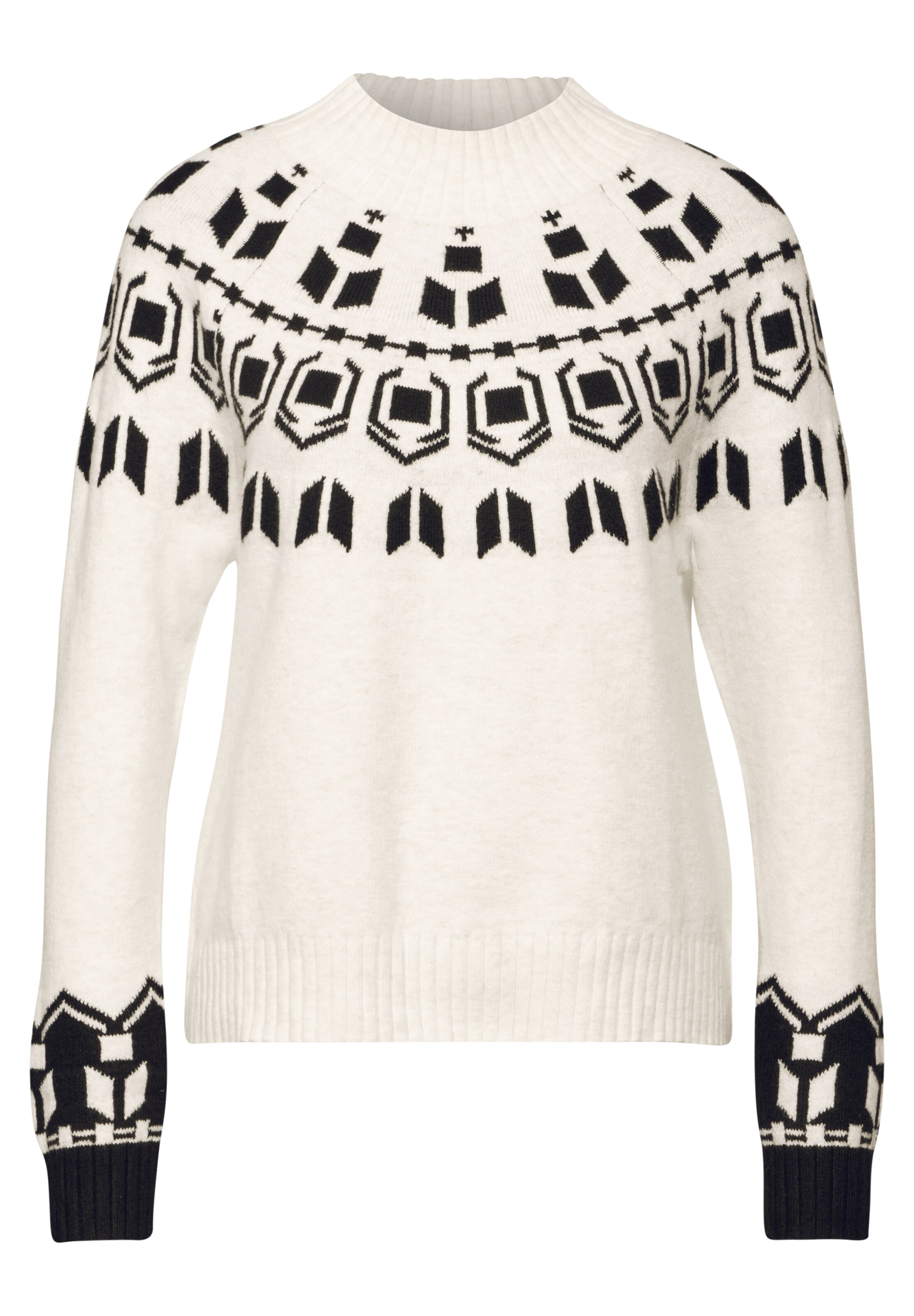 STREET ONE Trui in Wit: voorkant