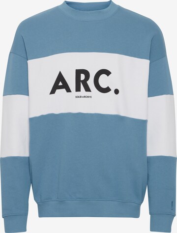 !Solid Sweatshirt 'Caius' in Blue: front