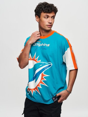 Recovered T-Shirt 'NFL Dolphins Miami' in Blau