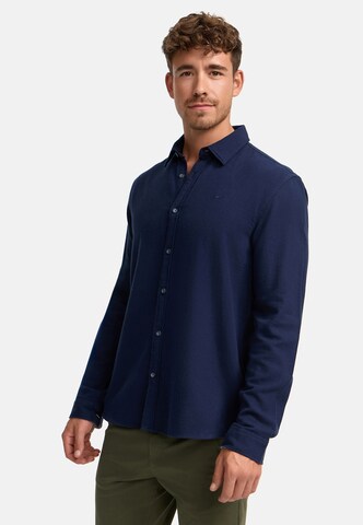 INDICODE JEANS Regular fit Button Up Shirt in Blue