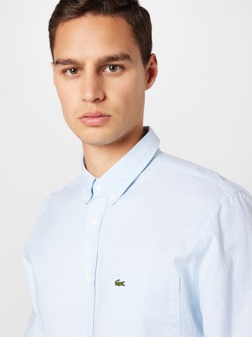 LACOSTE Regular Fit Businesshemd in Blau