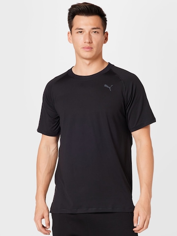 T-Shirt fonctionnel PUMA en noir : devant
