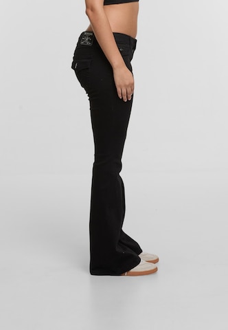 True Religion Flared Jeans in Schwarz