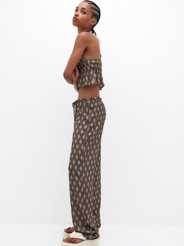 Pull&Bear Loosefit Broek in Bruin