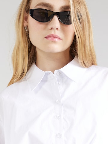 Noisy may Blouse 'NMINGRID' in Wit