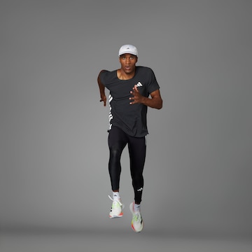 Skinny Pantalon de sport 'Adizero' ADIDAS PERFORMANCE en noir