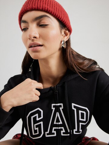 GAP - Sudadera con cremallera 'HERITAGE' en negro