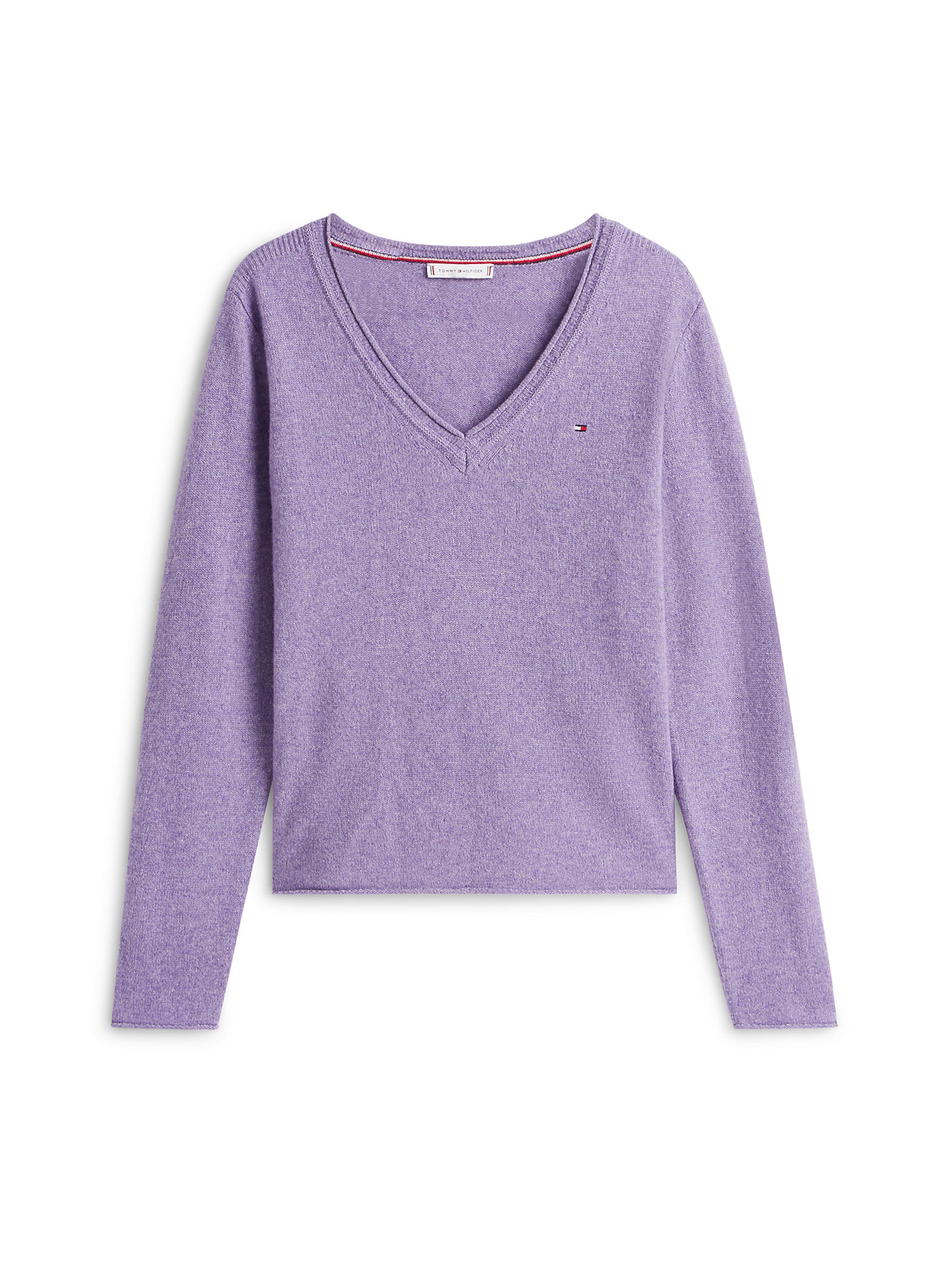 TOMMY HILFIGER Sweater in Purple: front