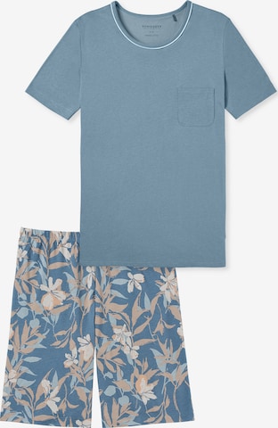 SCHIESSER Korte pyjama 'Comfort Nightwear ' in Blauw: voorkant
