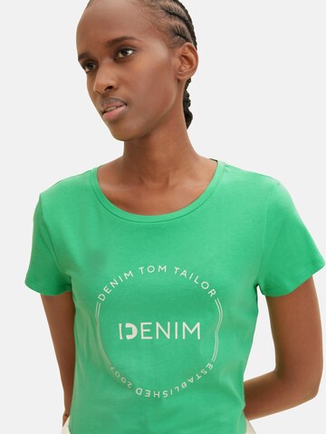 T-shirt TOM TAILOR DENIM en vert