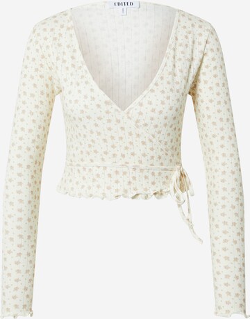 EDITED Shirt 'Melina' (GOTS) in Beige: predná strana