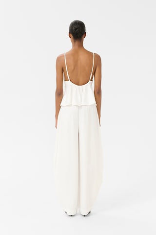 Gestuz Wide leg Trousers 'GZCamila' in White