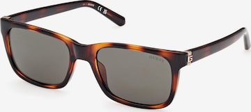 Lunettes de soleil GUESS en marron : devant