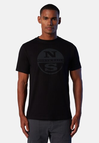 North Sails T-Shirt in Schwarz: predná strana