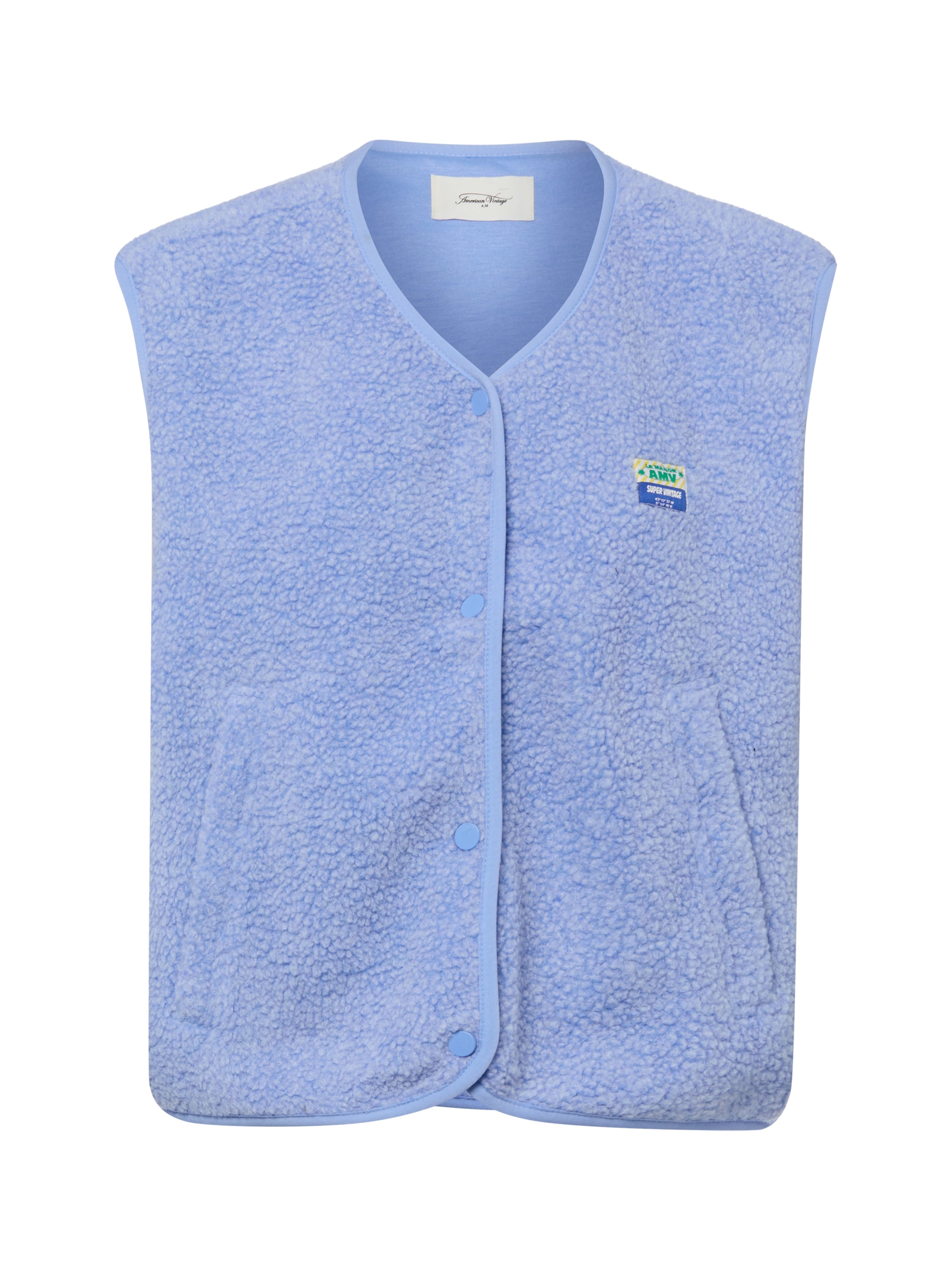 AMERICAN VINTAGE Bodywarmer ' Hoktown ' in Blauw: voorkant