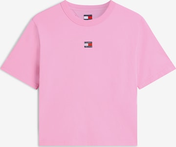 Tommy Jeans Футболка в Ярко-розовый: спереди